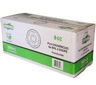 Eco-Craze Translucent PLA Soup Bowl Lids - 8oz Eco-Craze Translucent PLA Soup Bowl Lids - 8oz