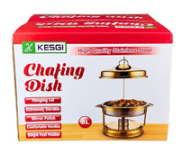 Kesgi - Chafing Dish Round - Hanging Cover - Gold - LS-RGH-8L Kesgi - Chafing Dish Round - Hanging Cover - Gold - LS-RGH-8L