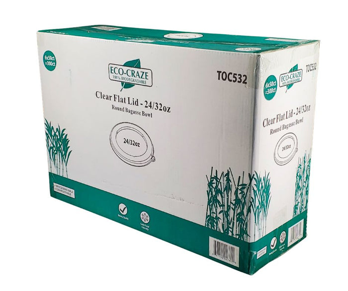 Eco-Craze - Clear Flat Lid for CR24/CR32 - CR2432-1F