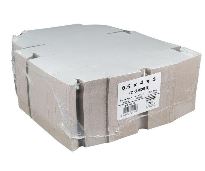 EB - White Cake Boxes - 6½x4x3