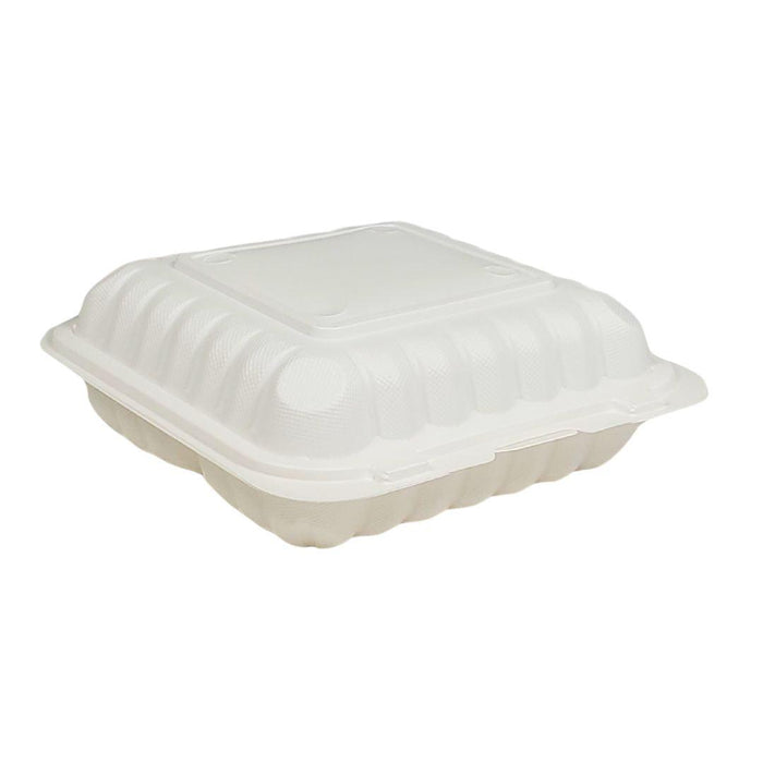 Value+ - 32oz Rectangular White Plastic Container
