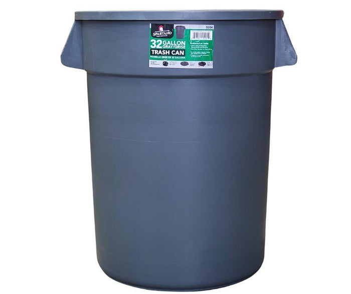 Spartano - Trash Can - 32 Gallon - Grey - 5204