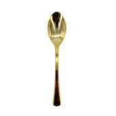 Plastic Spoon - Gold - 18.9cm - SS67 Plastic Spoon - Gold - 18.9cm - SS67