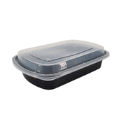 Rhino - Heavy 24oz Rectangular Combo Container - BLACK Rhino - Heavy 24oz Rectangular Combo Container - BLACK