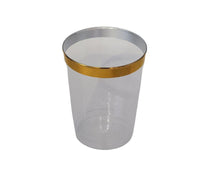 10oz cup with gold rim - Clear/Gold - CC10-N 10oz cup with gold rim - Clear/Gold - CC10-N