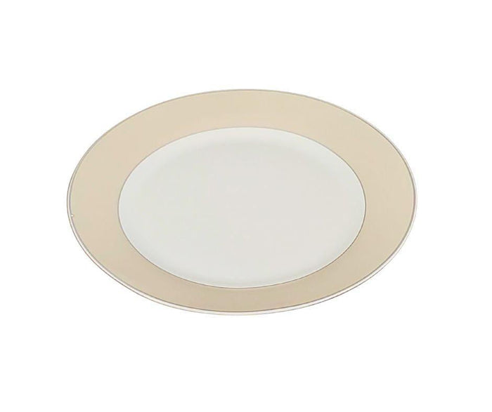 S&CO - Dinnerware Set - Taupe Band (16 PCS)