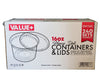 Value+ - 16oz Round Deli Container w/Lids