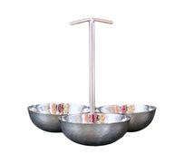 Chutney Serving Tray SS - 3 Comp - Shallow Chutney Serving Tray SS - 3 Comp - Shallow