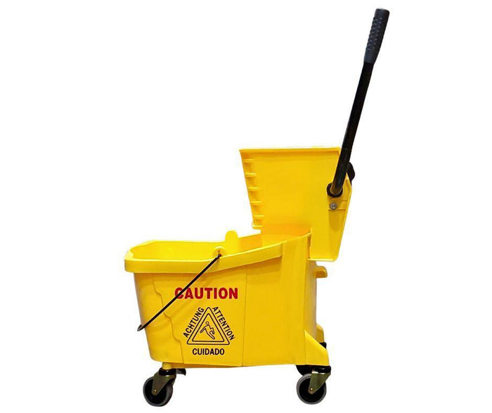Spartano - 32L Mop Bucket with Side Press Wringer - Yellow - 4937