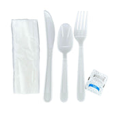 Value+ - Cutlery Kit - K/F/T/N/SP - Heavy - White - MK-612 Value+ - Cutlery Kit - K/F/T/N/SP - Heavy - White - MK-612