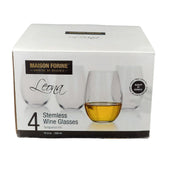 Leona - Crystalline 590 Ml Stemless Wine Glass 4PK Leona - Crystalline 590 Ml Stemless Wine Glass 4PK