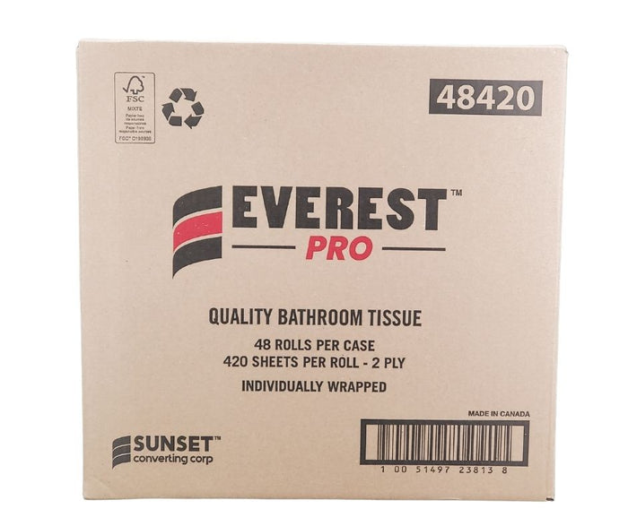 Everest Pro - 2 Ply Bathroom Tissue Roll - 48420