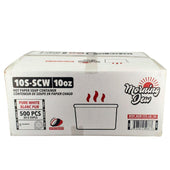 Morning Dew - 10oz Paper Soup Container - White - 10SCW Morning Dew - 10oz Paper Soup Container - White - 10SCW