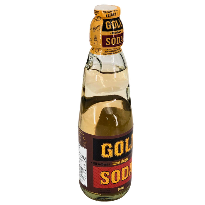 Goli Soda - Lime Ginger - Carbonated - Glass Bottle