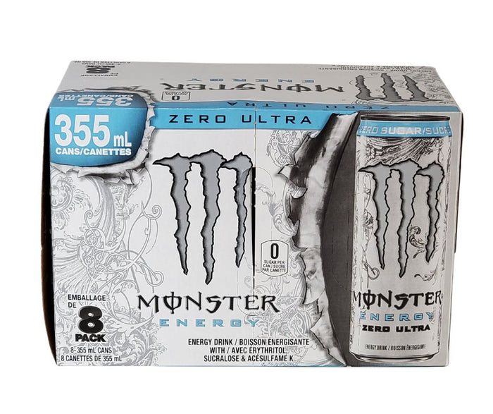 Monster - Zero Ultra Energy Drink - Cans - 8pk