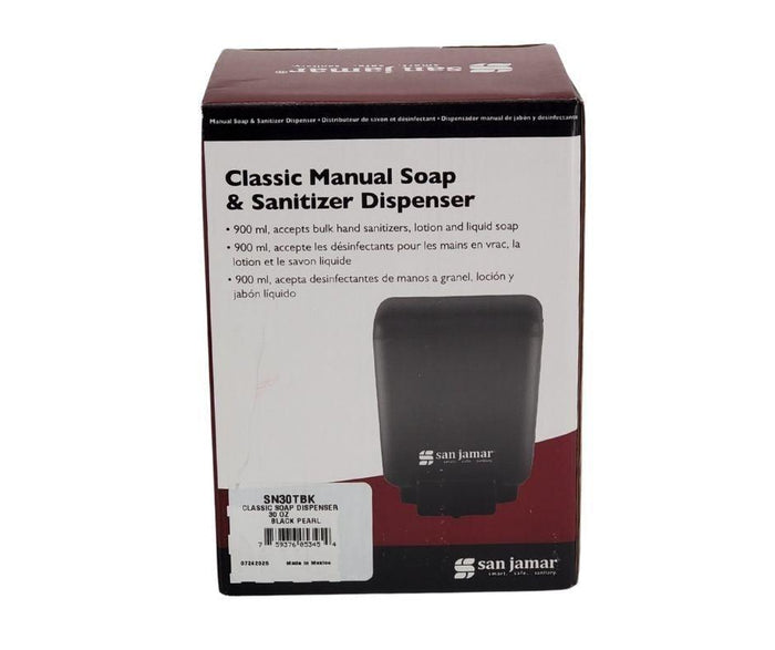 San Jamar - 30oz Bulk Soap Dispenser - SN30TBK