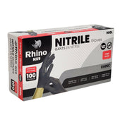 Rhino - NX9 - Black Nitrile Gloves - PF - Large - 900L Rhino - NX9 - Black Nitrile Gloves - PF - Large - 900L