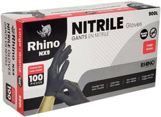Rhino - NX9 - Black Nitrile Gloves - PF - Large - 900L Rhino - NX9 - Black Nitrile Gloves - PF - Large - 900L