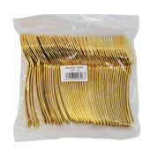 Plastic Soup Spoon - Gold - 18.9x3.9cm - SS58 Plastic Soup Spoon - Gold - 18.9x3.9cm - SS58