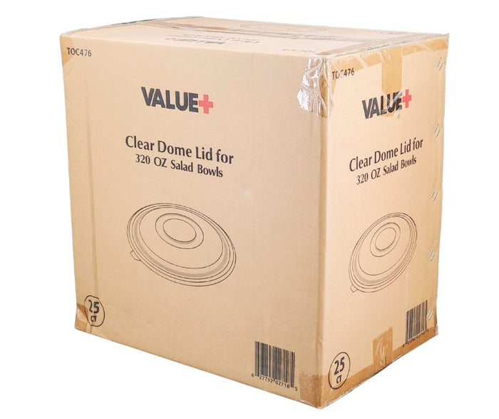 Value+ - Clear Lid for 320oz Salad Bowls - L-SRZ320