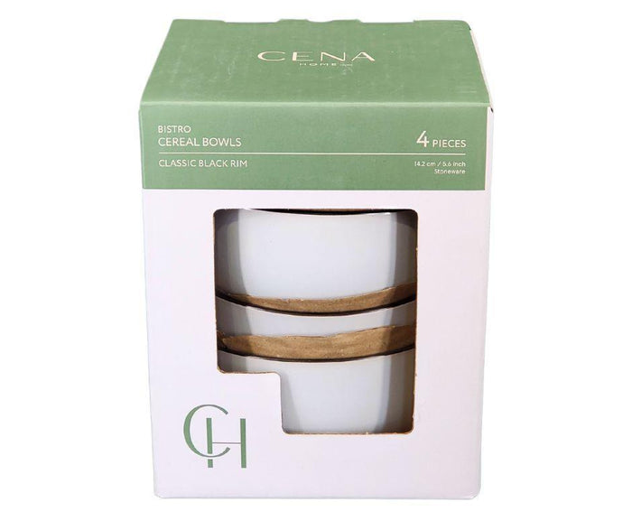 Cena - Stoneware Cereal Bowls - 5.6