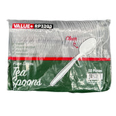 Value+ - Heavy - Plastic Tea Spoons - Clear - Retail Pack - RP3203 Value+ - Heavy - Plastic Tea Spoons - Clear - Retail Pack - RP3203