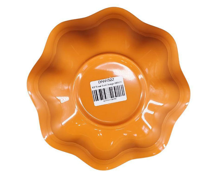 Melamine Flower Bowl - Orange - 9.8