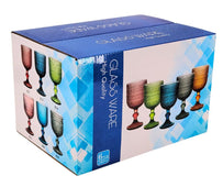Hobnail Wine Glass 240ml - Blue - XR824 Hobnail Wine Glass 240ml - Blue - XR824