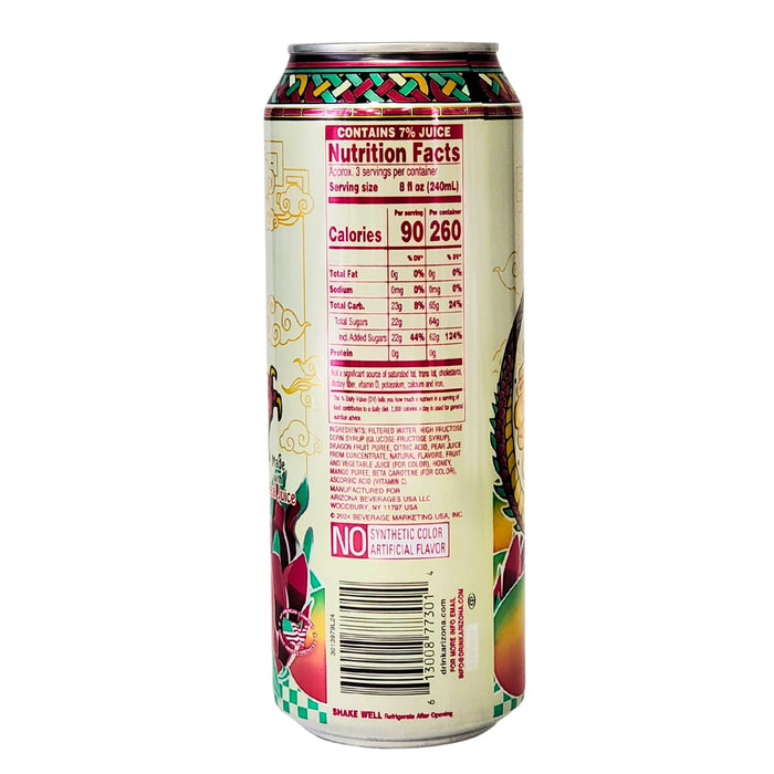 Arizona - Iced Tea - Mango Dragon Fruit - Cans