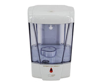 Liquid Soap Dispenser - 700ml - Automatic Sensor - White & Clear - ReQ 4 'AA' Battery Liquid Soap Dispenser - 700ml - Automatic Sensor - White & Clear - ReQ 4 'AA' Battery