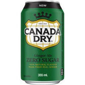 Canada Dry - Gingerale - Zero - Cans Canada Dry - Gingerale - Zero - Cans