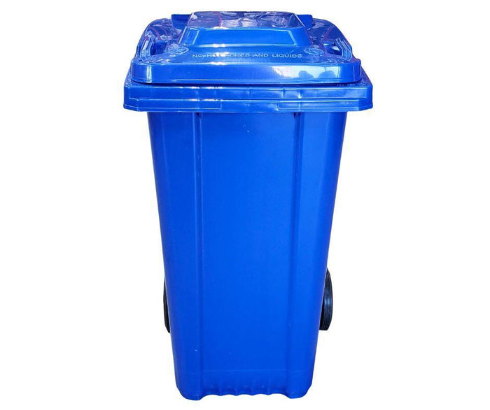 XC - 120L Blue Plastic Recycle Container w/Lid