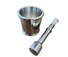 Stainless Steel Mortar & Pestle - 9cm dia x 9cm ht