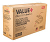 Value+ - Dual Lock - 8in Shallow Medium Clear Hinged Containers - CV881S