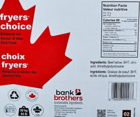 Bank Brothers - Fryers Choice - Shortening Bank Brothers - Fryers Choice - Shortening