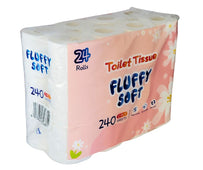 Fluffy Soft - Toilet Tissue - 2 ply - White Fluffy Soft - Toilet Tissue - 2 ply - White