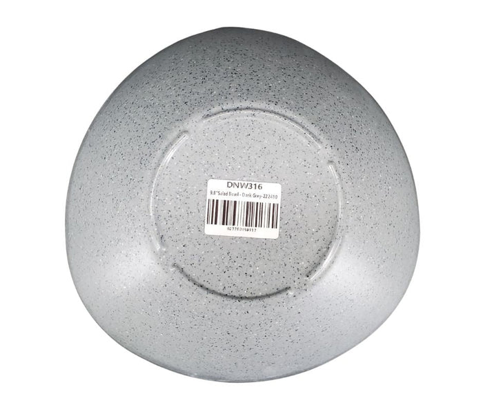 Melamine Salad Bowl - Dark Grey - 9.8