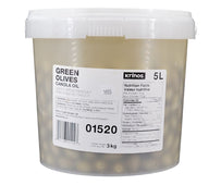 Green Cracked Olives In Canola Oil Green Cracked Olives In Canola Oil