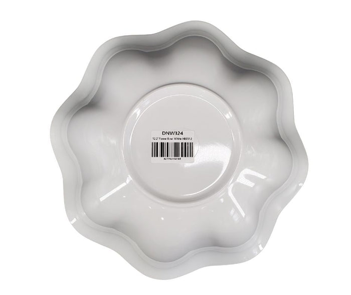 Melamine Flower Bowl - White - 12.2