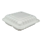 Value+ - 38oz Rectangular White Plastic Container Value+ - 38oz Rectangular White Plastic Container