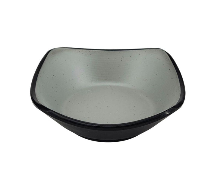Melamine Square Bowl - Black - 3.8