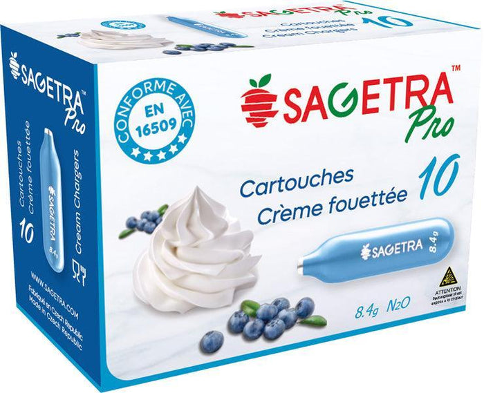 Sagetra - N2O Cartridges - 8 Grams (10 Pack)