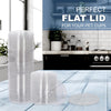 Morning Dew - Clear Flat Lid - 16-24oz Cup - 98mm - XFLAT-16