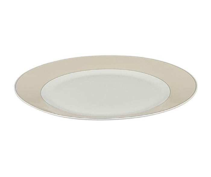 S&CO - Dinnerware Set - Taupe Band (16 PCS)