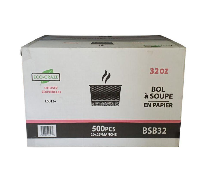 CLR - Eco-Craze - PLA 32oz Soup Paper Cup
