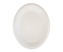 Eco-Craze - 12inch Oval Bagasse Plate - Retail Pack Eco-Craze - 12inch Oval Bagasse Plate - Retail Pack