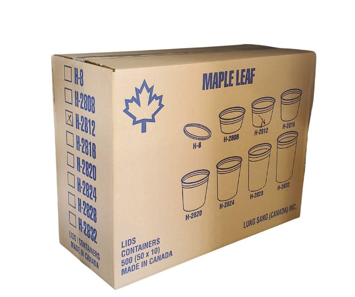 Maple - H2812 - Heavy Duty Deli Container - 12oz