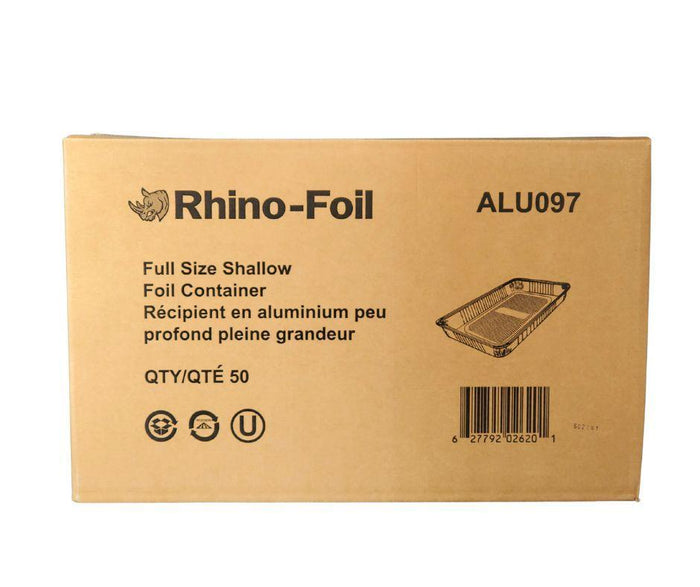Rhino-Foil - Full Size Shallow - Aluminium Steam Pan