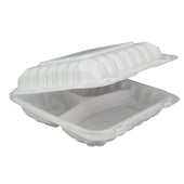 Value+ - 38oz Rectangular White Plastic Container Value+ - 38oz Rectangular White Plastic Container