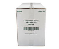 Take Out Tray - 6 Comp. - Combo - Black/White (Thali) Take Out Tray - 6 Comp. - Combo - Black/White (Thali)